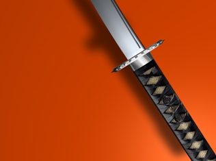 This photo of a katana sword made by Hattori Hanzo was taken by photographer Rodolfo Clix from Sao Paulo, Brazil.